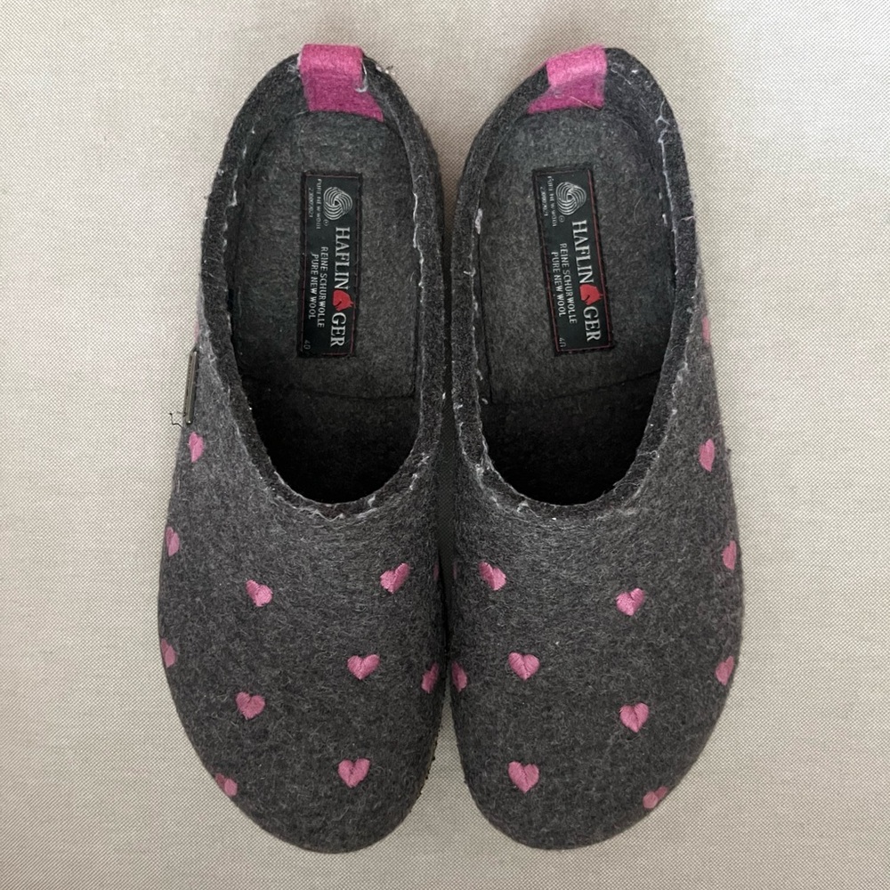 haflinger heart clogs!!!